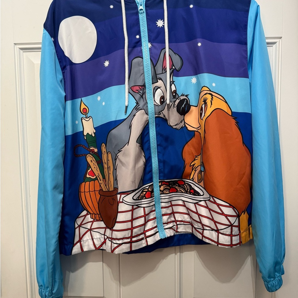 2020 Disney Parks Lady and the Tramp Windbreaker Jacket Adult Size S small